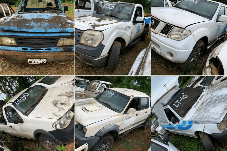 Leilão da CAERD Traz Caminhonetes D20, Ranger e L200