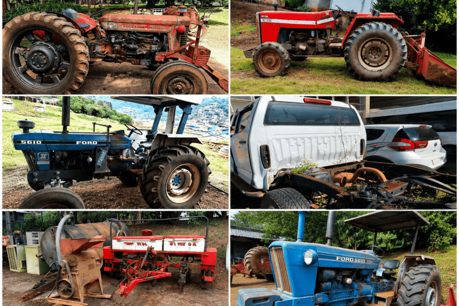 Leilão da Epagri tem tratores, Carros e Implementos agrícolas a partir de 300 reais