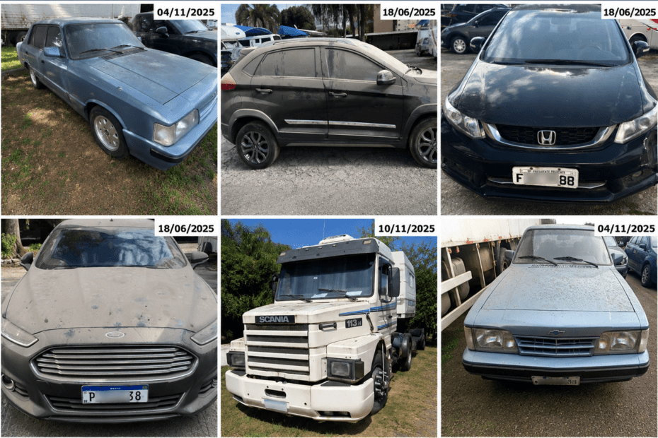Leilão da Justiça Federal em Porto Alegre Traz Opala Comodoro, Honda Civic e Caminhão Scania