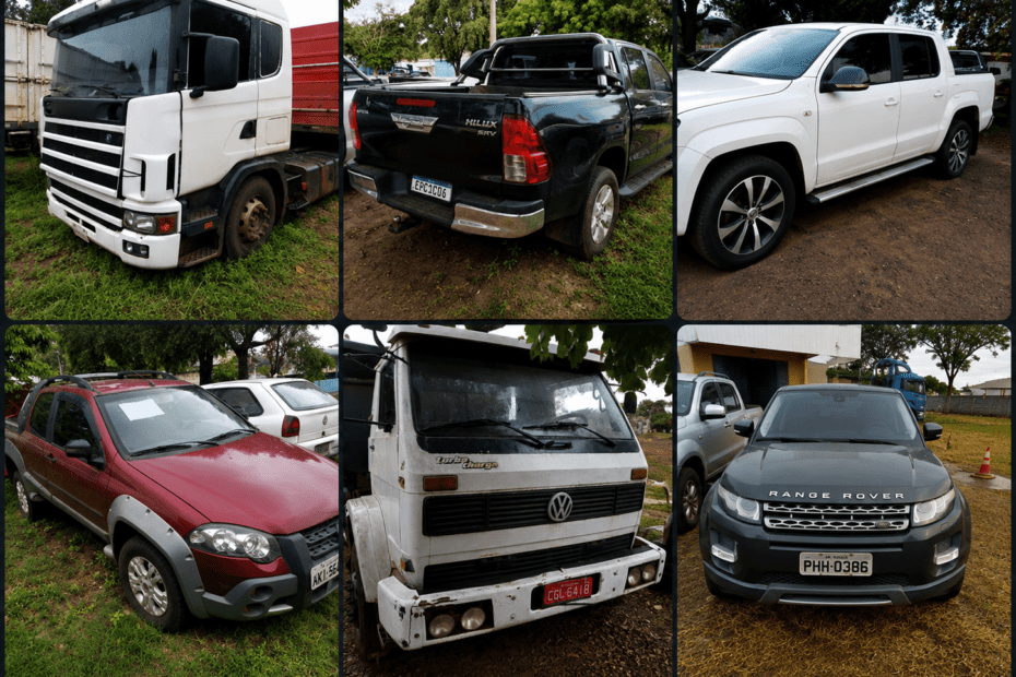Leilão da Polícia Federal com Lances Iniciais Inacreditáveis para Hilux, Strada e Caminhões