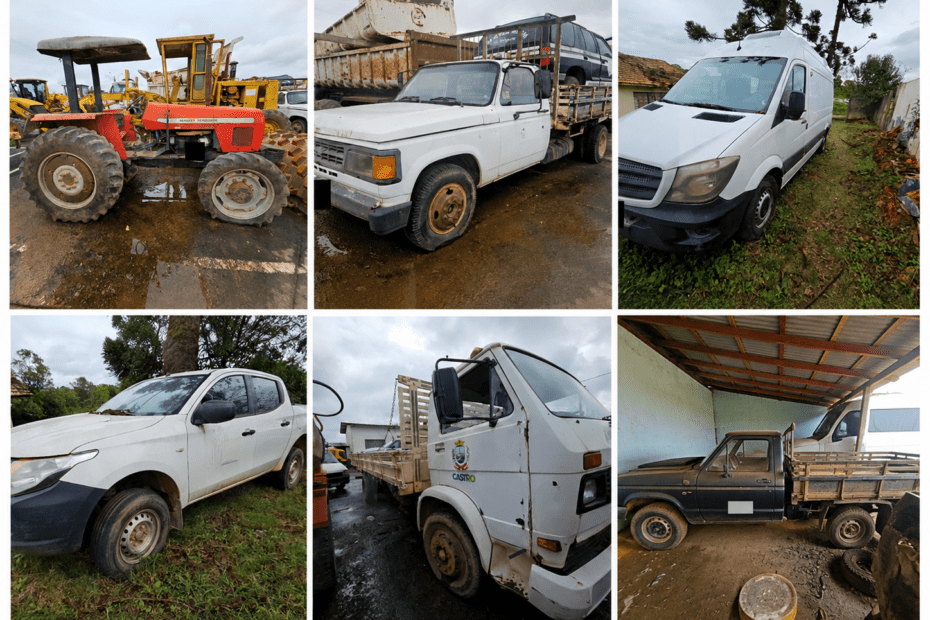 Leilão da Prefeitura de Castro Traz Caminhonete Ford F1000, Caminhões e Trator