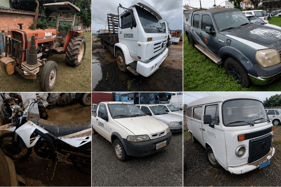 Leilão da Prefeitura de Ponta Grossa Traz Carros, Utilitários e Caminhão