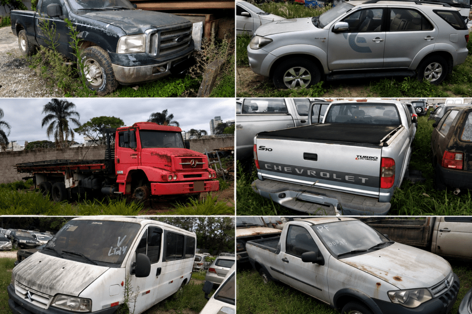 Leilão de Apreensões da PF Tem Hilux, F250 e Passat a Partir de R$ 500