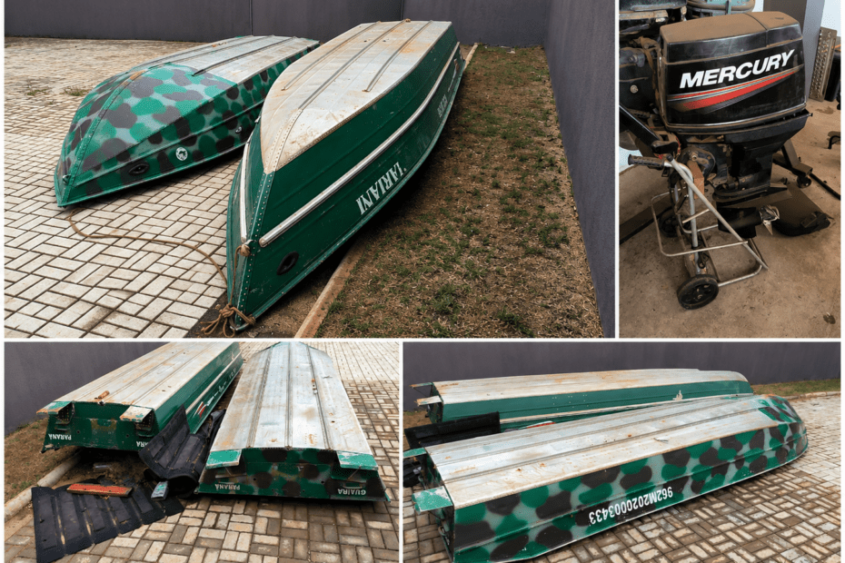 Leilão do TJMS Tem Barco de Alumínio e Motor Mercury 40 HP